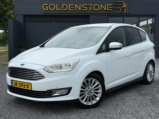 Ford C-Max 1.0 Titanium Navi,Trekhaak,Clima,Cruise,6 Bak,125pk,Stuurverw,Stoelverw,Pdc V+A,Lm velgen,Nieuwe Apk bij Aflevering