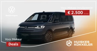 Hoofdafbeelding Volkswagen Multivan Volkswagen Multivan 1.5 245pk DSG eHybrid L2 Bulli Edition 4Motion > € 2.500,= Inruilpremie < | Trekhaak | 7-zits Premium zitopstelling |
