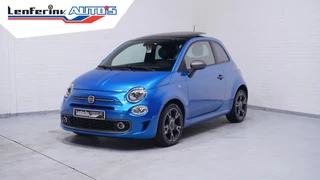 Fiat 500 1.2 Lounge panodak private-glas PDC-A climate-controle DAB Navigatie apple carplay bleutooth telefoon 16"-lmv