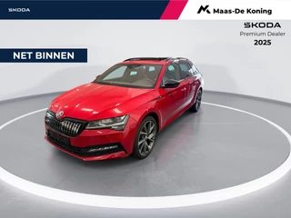 Skoda Superb Combi 1.4 Tsi 218pk iV Sportline Business · Keyless · Panoramadak · 360 Camera · Elek. Trekhaak · Stoelverwarming voor& Achter · 19'' Inch · Garantie t/m 17-10-2028 of 100.000km
