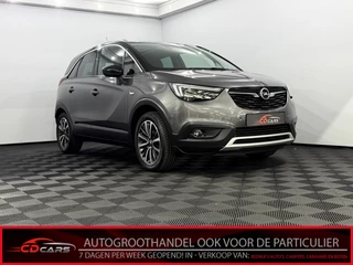 Opel Crossland X 1.2 Turbo Ultimate Panoramadak, Camera, Navi, Leder, Stoel/stuurverwarming, Rijstrook correctie, A start stop, Cruise control, Trekhaak