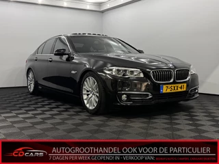 BMW 5 Serie 520i Luxury Edition Schuifdak, Virtual desk, Leder, Camera, Navi, Cruise control, Stoelverwarming, Memory stoelen