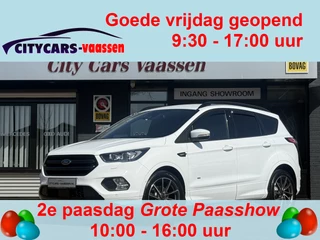 Ford Kuga 2.0 4x4 automaat ST Line 243 pk apple carplay camera climate ctr cruise ctr lmv 19 inch elktr trekhaak half leder/alcantara keyless entry dealer onderhouden