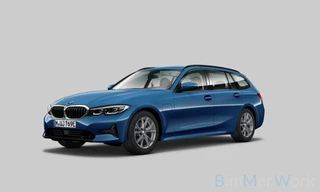 Hoofdafbeelding BMW 3 Serie BMW 3 Serie Touring 330e High Executive Sportline | Keyless | PDC | Leer | Hifi | Ambiance Verlichting | Stoelverwarming | Adaptive Cruise Control | BTW | LED | Shadow Line | Navigatie Prof. | DAB |