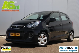 Kia Picanto 1.0 CVVT EconomyPlusLine Airco Radio Elektrische Ramen Zwart Metallic