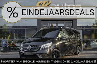 Mercedes-Benz V-klasse V300d AMG 240pk Extra Lang XL Burmester Elektrische schuifdeuren Trekhaak Night pakket Black Edition