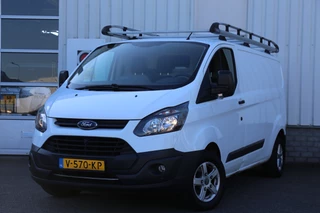 Ford Transit Custom 290 2.0 TDCI 131PK L2H1 3-zits*Euro 6*Perfect Onderh.*Trekhaak/Imperiaal/Zijschuifdeur/Achterklep/Elek. Ramen/Parkeersens.V+A/15 inch LM*