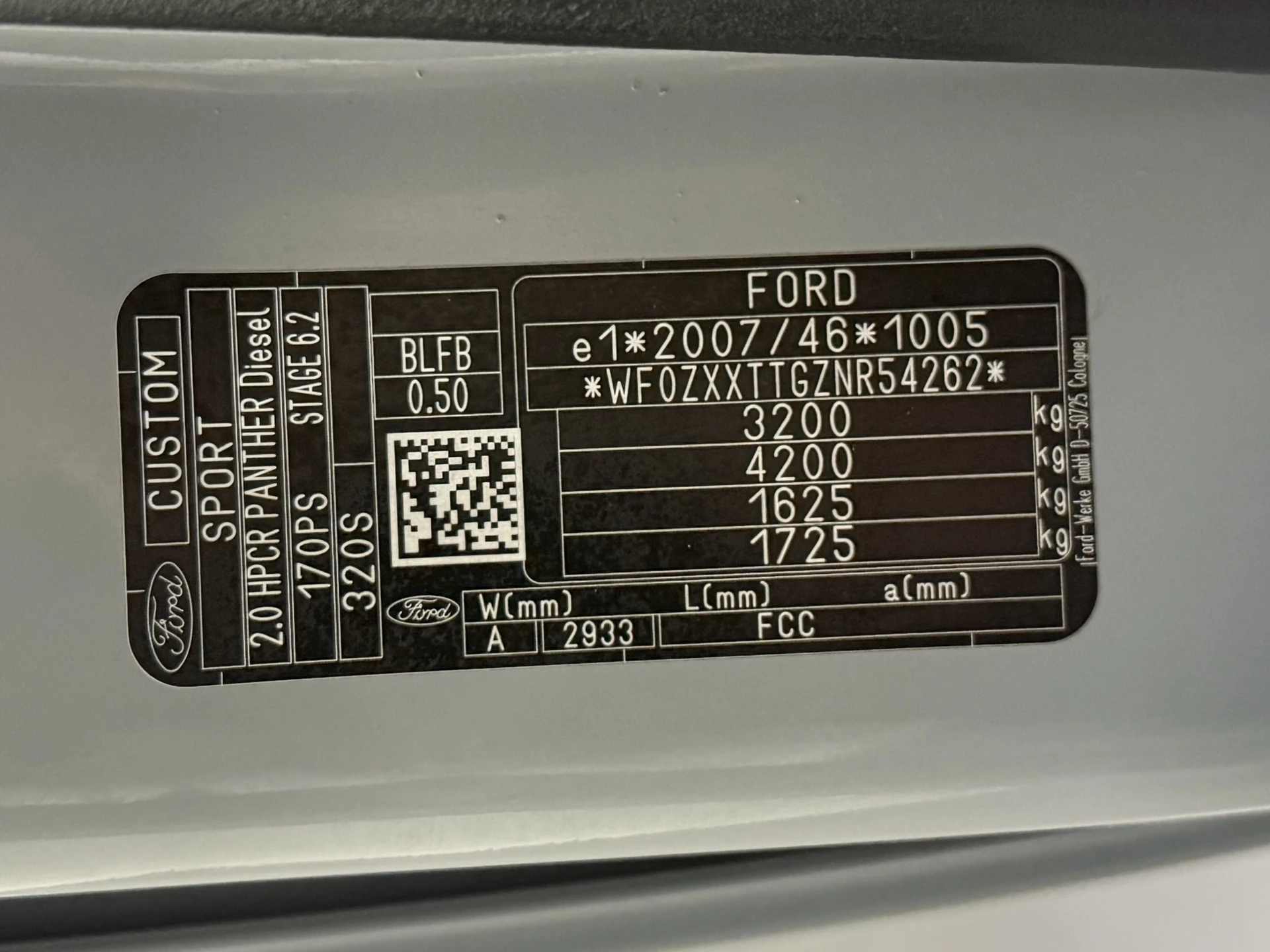 Hoofdafbeelding Ford Transit Custom