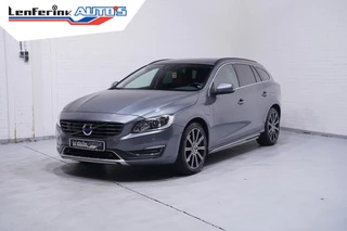 Volvo V60 2.4 D5 Twin Engine AWD navigatie lederen bekleding lane-assist stoelverwarming private-glas 18"lmv xenon cruise-controlle bliss botswaarschuwing
