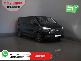 Ford E-Transit Custom 218 pk 330 km WLTP L2 Limited 2x Elek.Schuif/ 2.3t Trekverm./ Snellader/ B&O/ Adapt.Cruise/ Standkachel/ Carplay/ 360 Camera/ Trekhaak