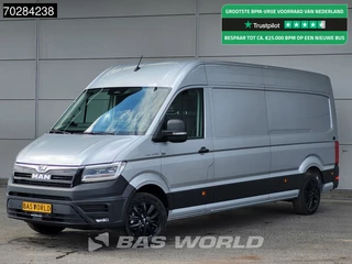 MAN TGE 3.180 Automaat 2025 Facelift L4H3 Trekhaak LED ACC Navi Airco Camera Parkeersensoren Euro6 L3H2 15m3 Airco Trekhaak