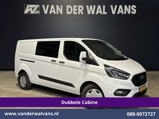 Ford Transit Custom 2.0 TDCI 131pk Automaat L2H1 Dubbele Cabine Euro6 Airco | 6-Zits | Camera | Navigatie | Apple Carplay Android Auto, Xenon, Cruisecontrol, Stoelverwarming, Verwarmde voorruit, Parkeersensoren, Achterklep