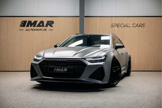 Audi RS6 Avant RS 6 TFSI quattro | Beton grijs matte | 23 inch Vossen HF7 | Keramisch | Pano |