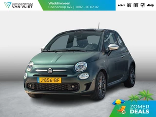 Fiat 500 Hybrid Rockstar | Navi | Clima | Cruise | Regensensor | Priv. Glass | PDC | Apple Carplay | Mat Groen | Verde Portofino