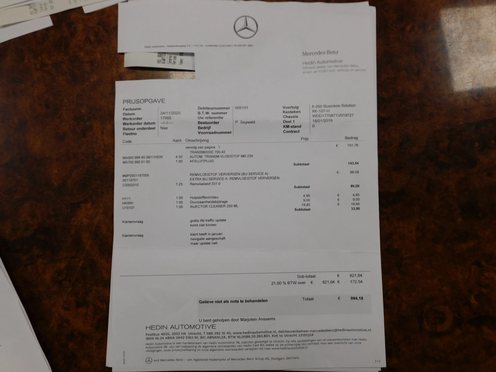 Hoofdafbeelding Mercedes-Benz A-Klasse