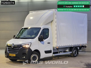 Renault Master 165PK Laadklep Schuifzeil Airco Cruise Bakwagen Meubelbak Zeilenwagen Schuifzeilen Plane 20m3 Airco Cruise control