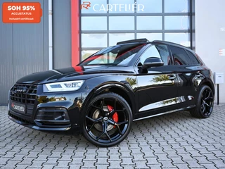 Audi Q5 55 TFSI e S-Line Quattro Competition Black Edition | Luchtvering | Pano | B&O | 22'' | SOH 95% | Ambilight+ | Matrix Led | Camera | Head-Up | Electic Seats | Memory | Trekhaak | Blind Spot | ACC | Lane Assist | Virtual Cockpit | Carplay