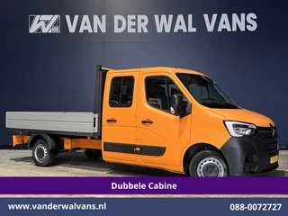 Renault Master 2.3 dCi 135pk *Rijklaar Direct Rijden* Pickup Open laadbak Dubbel cabine Euro6 Airco | 7-Zits | 2500kg Trekhaak Bluetooth-telefoonvoorbereiding
