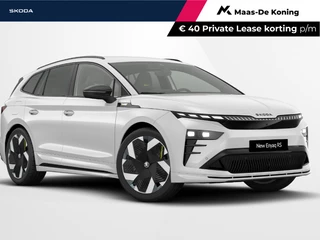 Hoofdafbeelding Škoda Enyaq iV Škoda Enyaq iv RS Elektromotor 250 kW / 340 PK SUV Interieur 'RS Suite zwart' | 21" Vision velgen | Panorama-schuif-/kanteldak | | Business Upgrade Advanced | Trekhaak | Inruilpremie €3000,-
