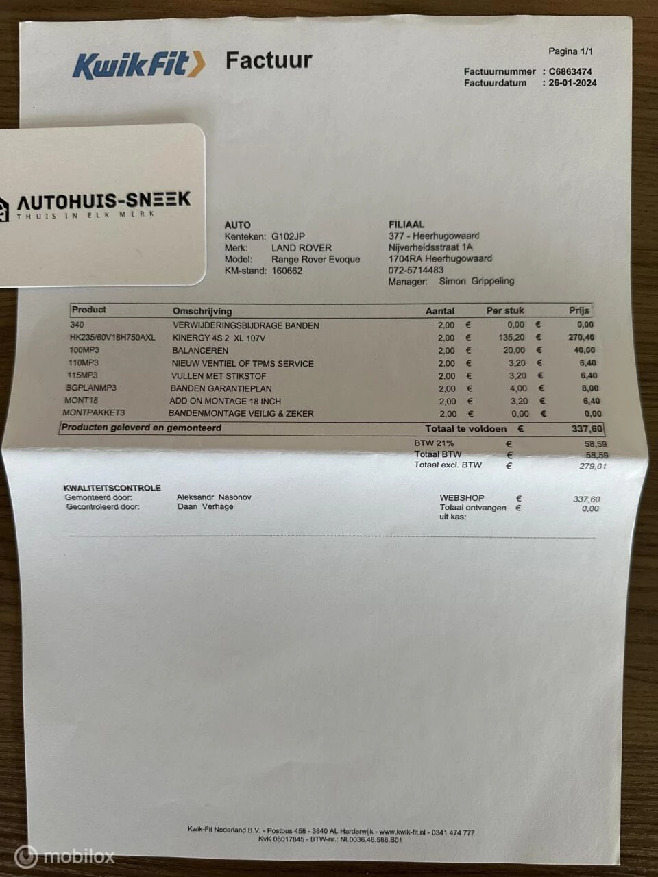 Hoofdafbeelding Land Rover Range Rover Evoque