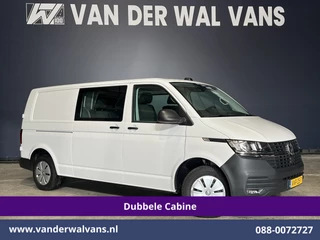 Volkswagen Transporter 2.0 TDI L2H1 Dubbele Cabine Euro6 Airco | 5-Zits | Navigatie | 2200kg Trekhaak | Apple Carplay Android Auto, Cruisecontrol, Parkeersensoren