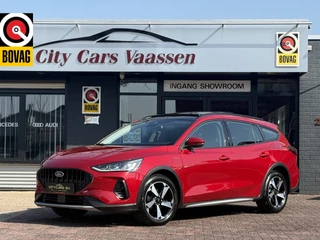 Ford Focus Wagon 1.0 EcoBoost mild Hybrid Active Style automaat nieuwstaat slechts 14 dkm !!! panoramadak apple carplay camera keyless entry climate ctr cruise ctr led pdc v/a lmv 17 inch 1e eigenaar dealer onderhouden