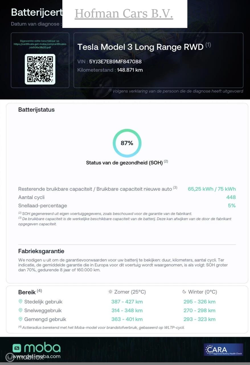 Hoofdafbeelding Tesla Model 3