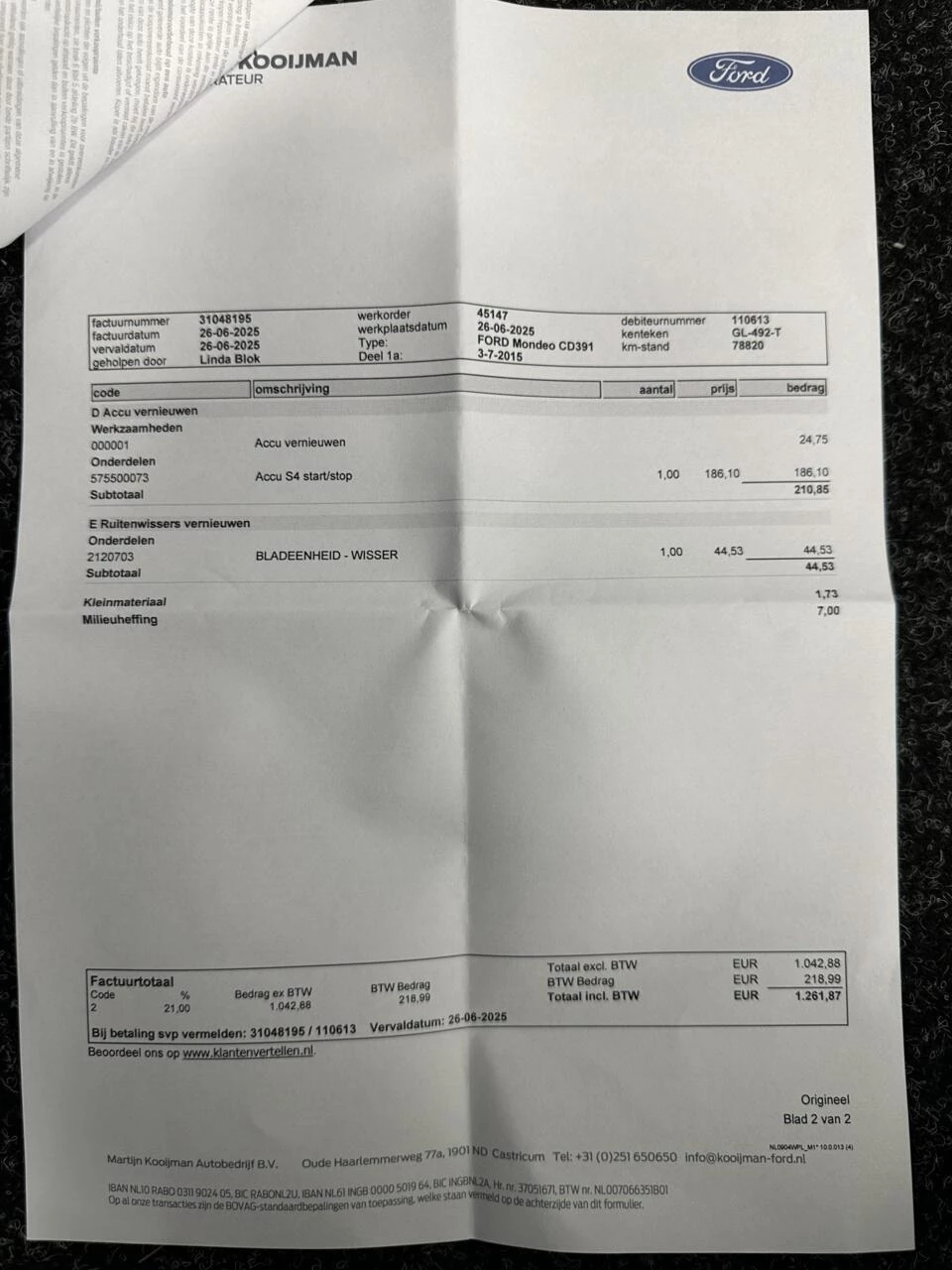 Hoofdafbeelding Ford Mondeo