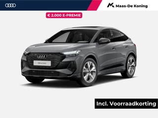 Hoofdafbeelding Audi Q4 e-tron Audi Q4 Sportback e-tron 40 S Edition 204 PK · Trekhaak elek. wegklapbaar · Stuurverwarming · Glazen panoramadak