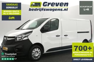 Opel Vivaro 1.6 CDTI L2H1 Airco Cruise Navi 3 Persoons LED PDC Elektrpakket 2xSchuifdeur Trekhaak