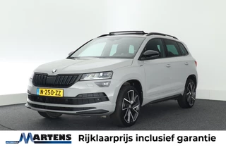 Skoda Karoq 1.5 TSI 150pk DSG Sportline Business Panoramadak Stoelverwarming Navigatie Canton Audio Camera Keyless Virtual Cockpit