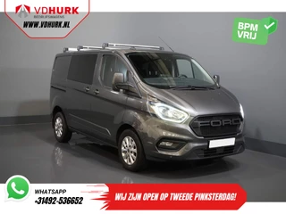 Ford Transit Custom 2.0 TDCI 130 pk Aut. DC Dubbel Cabine Limited 2x Schuifdeur/ CarPlay/ Stoelverw./ Cruise/ LMV/ Navi/ Cruise/ PDC