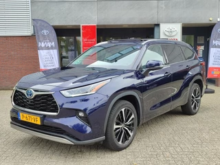 Toyota Highlander 2.5 AWD Hybrid BUSINESS PLUS PANODAK LEER STOELVERW PARK-SENSOREN 20'' LM-VELGEN NAVI APPLE/ANDROID BLIND SPOT CLIMA NL-AUTO