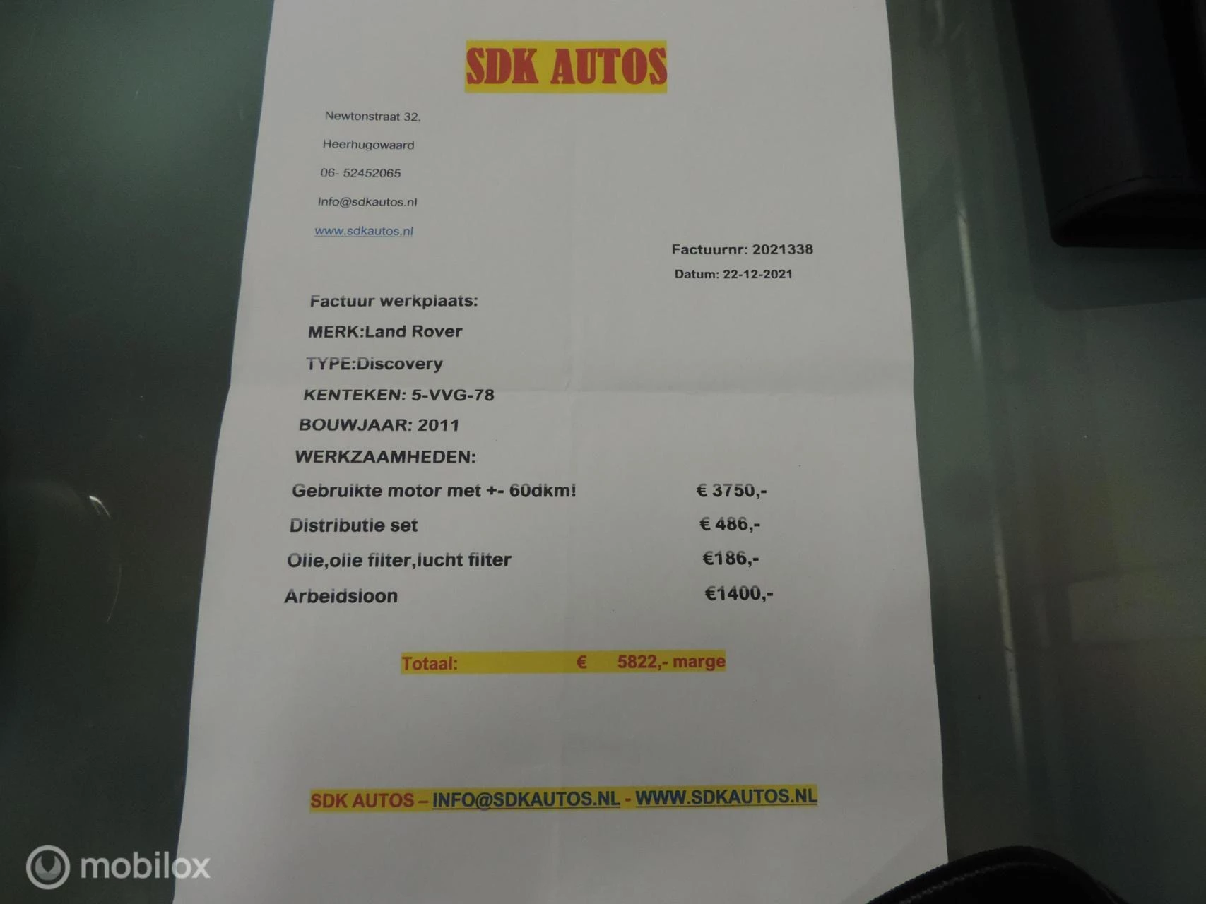 Hoofdafbeelding Land Rover Discovery