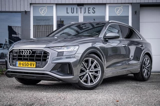 Audi Q8 55 TFSI quattro Pro Line+ S-line I Panodak I RS-zetels I Luchtvering I 360° I Matrix I B&O I HuD I Elek.Trekhaak