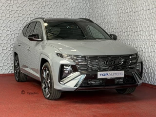 Hyundai Tucson NIEUWE AUTO 1.6 T-GDI PHEV N-LINE SKY PANO. 360.CAMERA ELEK.KLEP ELEK.STOEL/GEHEUG.VERWARMD SUBWFR 19''LMV ZWARTE HEMEL STUURVERW. PLUG IN HYBRIDE