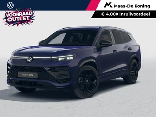 Volkswagen Tayron R-Line Edition 1.5 eHybrid 272 PK 6 versn. DSG · Black Style Pakket · Panoramaschuif-kanteldak · Trekhaak inklapbaar, met elektrische ontgrendeling, incl. aanhangermanoeuvreerhulp trailer Assist · Voorraad OUTLET · Prijs is inclusief inruilpremie ·