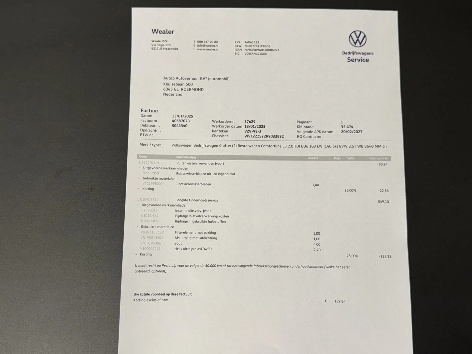 Hoofdafbeelding Volkswagen Crafter