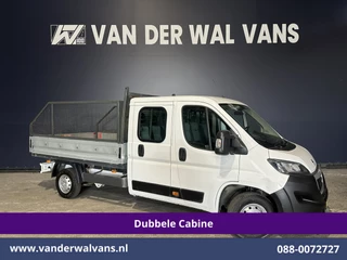 Peugeot Boxer 2.0 BlueHDI 130pk Pick up Dubbel Cabine Open laadbak Euro6 Airco | 7-Zits | Trekhaak | Navigatie