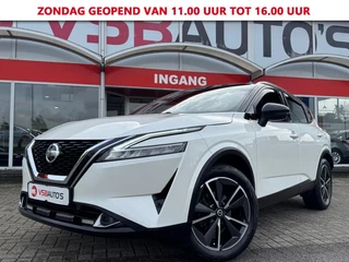 Hoofdafbeelding Nissan QASHQAI Nissan QASHQAI 1.3 DIG-T MHEV TEKNA BOSE HALF-LEER NAVI PANO-DAK 360-CAMERA CARPLAY