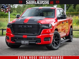 Dodge Ram 1500 Night Premium | RED DEVIL | Full Option | De Meest Luxe Pick-Up in zijn Klasse | Comfortabele Dubbele Cabine met Royale 5 Zitplaatsen | BPM vrij | Nu Leverbaar uit Voorraad | Voorraad Nr 2226 - 4993