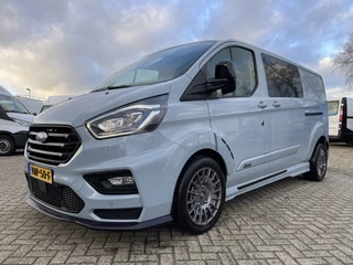 Ford Transit Custom 320 2.0 TDCI 185pk automaat L2H1 Sport MS-RT No. NL004 / dubbel cabine 5 persoons / vaste prijs rijklaar € 37.950 ex btw / lease vanaf € / vol opties ! / dubbele schuifdeur