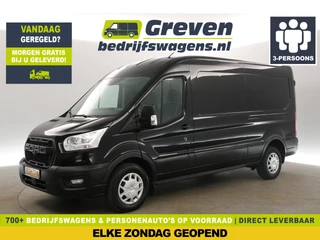 Ford Transit 2.0 TDCI L3H2 130PK Airco Camera Cruise PDC 3 Persoons LED Elektrpakket Trekhaak