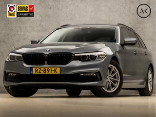 BMW 5 Serie Touring 520d High Executive Sportline 191Pk Automaat (APPLE CARPLAY, LEDER, SFEERVERLICHTING, GETINT GLAS, ELEK SPORTSTOELEN, STOELVERWARMING, VIRTUAL COCKPIT, NIEUWE APK, NIEUWSTAAT)