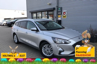 Ford Focus Wagon 1.0 EcoBoost Hybrid Titanium X Business 1e Eigenaar | Volledig Onderh | NAP | BTW | AF Trekhaak | Camera | Elek Klep | Navi | Carplay | Cruise | Keyless | Full LED | Start/Stop | Hill-Hold | Bots | PDC
