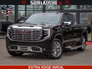GMC Sierra DENALI 6.2 V8 426PK | HUD | ALLE OPTIES | HEAD-UP | LANE ASSIST | 360 CAMERA | VIRTUAL COCKPIT | BLACK LEDER | DUBBELE CABINE | 5 PERSOONS | PICK UP | Voorraad Nr 2561 - 4234
