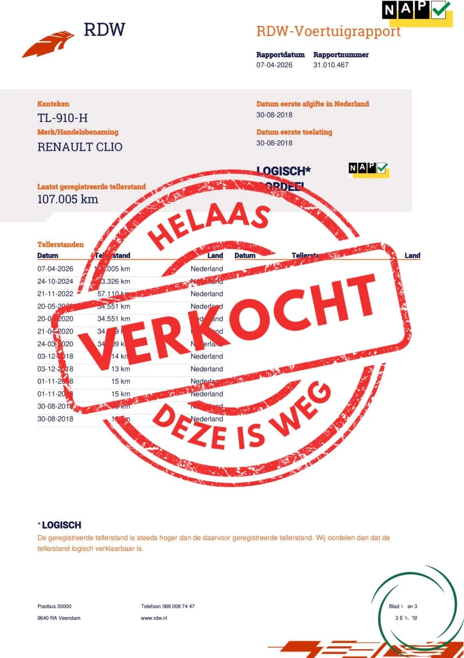 Hoofdafbeelding Renault Clio