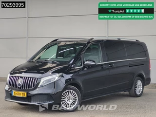 Mercedes V 300d Ex. BPM + Ex. BTW Avantgarde V-300 XL Personenvervoer 8-Persoons 240PK 2x Schuifdeur Leder LED Xenon Airco Cruise Camera Euro6 TV Taxi Luxe Passenger Transport Airco Cruise control