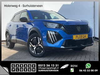 Hoofdafbeelding Peugeot 2008 Peugeot 2008 1.2 PureTech 130 Allure Automaat 360cam Carplay Nav/Cruise Blue Lagoon