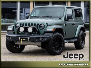 Jeep Wrangler 2.0T Sahara 4WD Automaat 2 drs LEER / LIER / MATGROENE WRAP